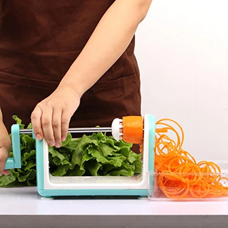 5 лезвий Овощной спиральизатор складной Veggie паста& Спагетти картофель Овощной спиральный резак кабачки слайсер