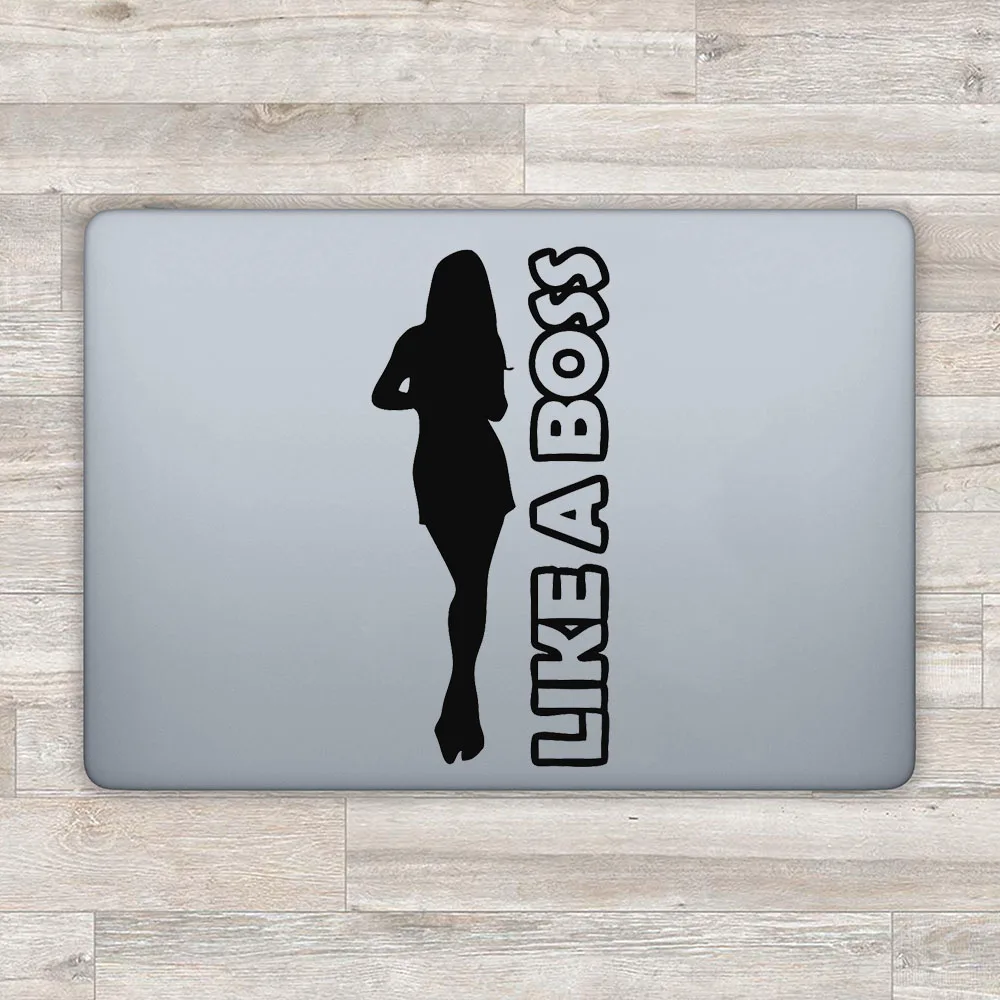 12*25cm Like a Boss Girl Silhouette Car Sticker Vehicle Window Decal Windshield Laptop Waterproof CL044 | Автомобили и мотоциклы