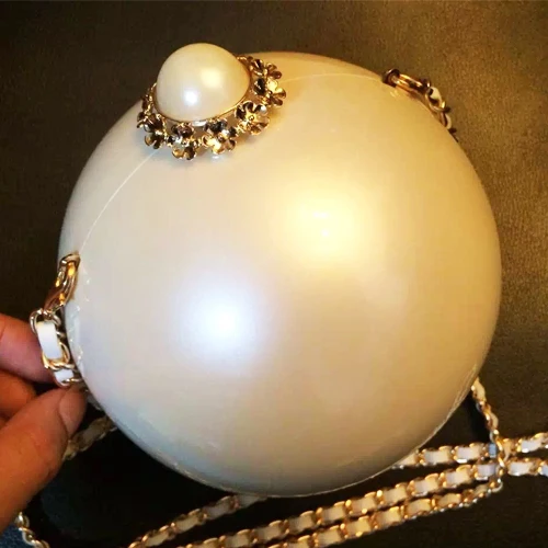 Роскошные элегантные модные жемчужные цветы Глобусы сумки Мини Свадебная