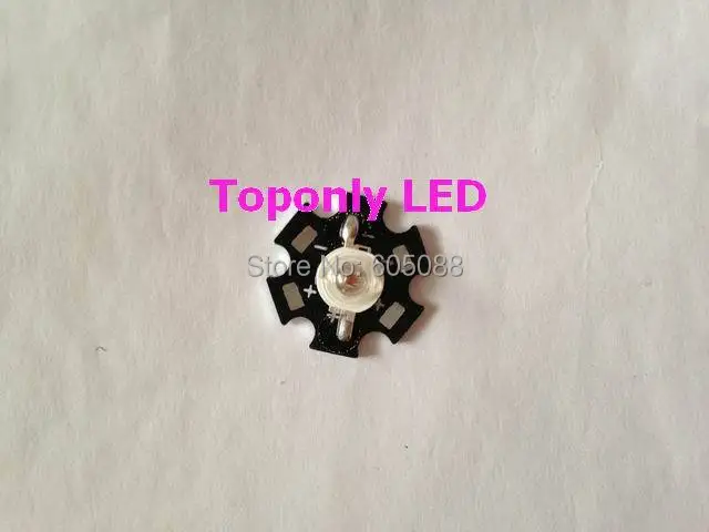 Светодиодная лампа с бусинами насыщенного красного цвета 3 Вт 660 нм 20 мм печатной