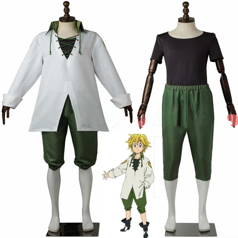 High quality The Seven Deadly Sins Meliodas Cosplay Costume Nanatsu no Taizai Full Set Unifrom |