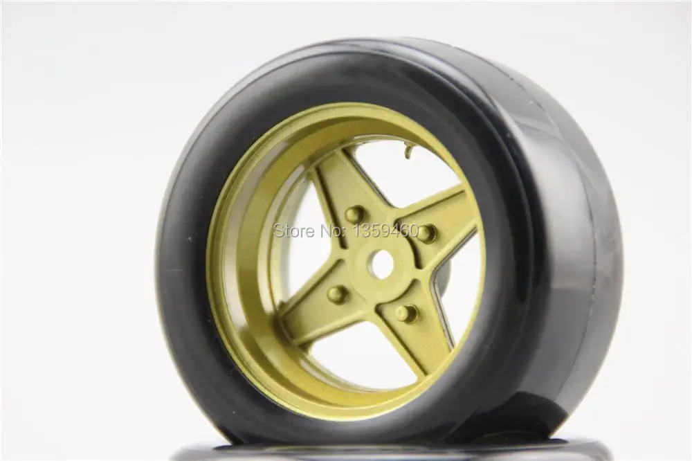 4 шт. RC жесткие шины для дрифта обод колеса с шиной Classic3G 6 мм офсет (покраска