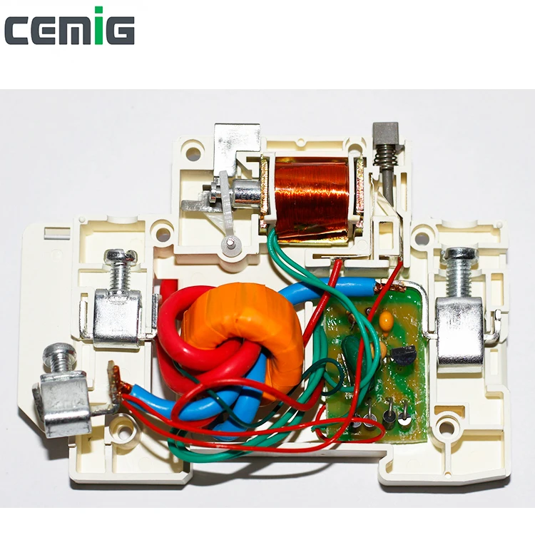 Cemig 1P + N RCBO миниатюрный автомат защити цепи утечки переменного тока выключатель