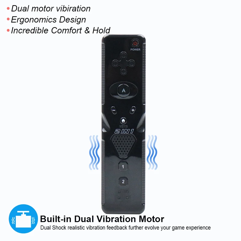 Bluetooth беспроводной контроллер для Wii с дистанционным управлением движения плюс