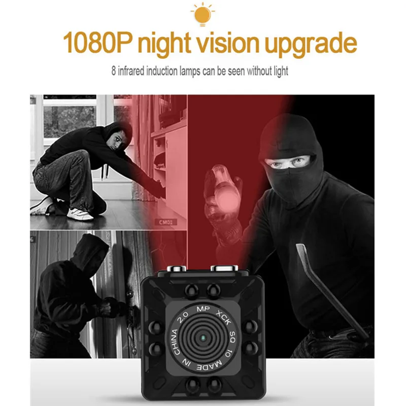 TRINIDAD WOLF SQ10 мини видеокамера Full HD 1080 P Датчик движения Micro USB камера камкордер