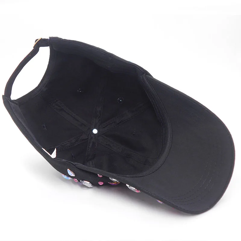 Новинка женские Стразы шляпы алмазная солнцезащитная Кепка Swag Casquette
