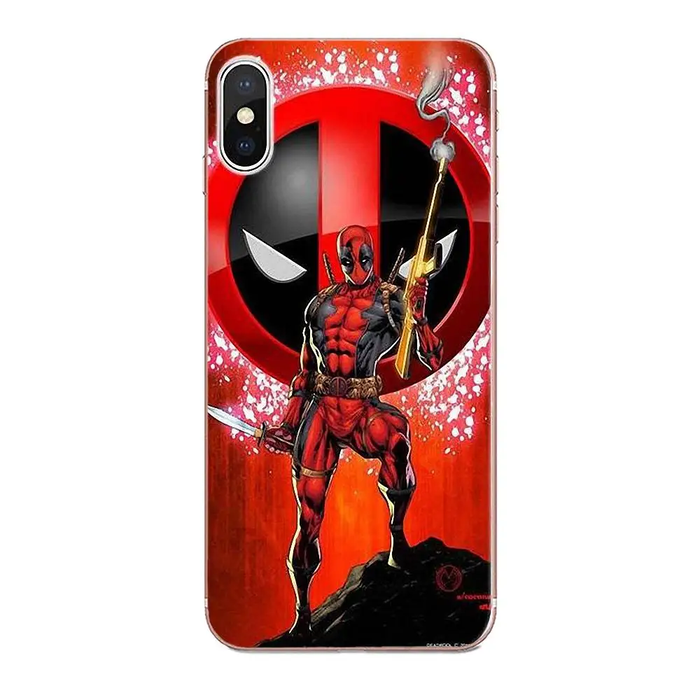 For Xiaomi Redmi Note 2 3 3S 4 4A 4X 5 5A 6 6A Pro Plus Soft Silicone TPU Transparent Top Selling Cool Marvel Hero Deadpool | Мобильные