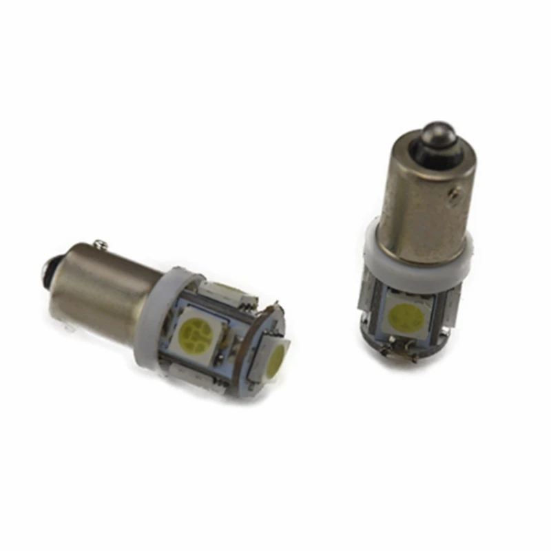 10 шт. BA9S 5 SMD 5050 LED автомобильные лампы для фар DC 12 В белый T4W 64111 182 1445 автомобильная