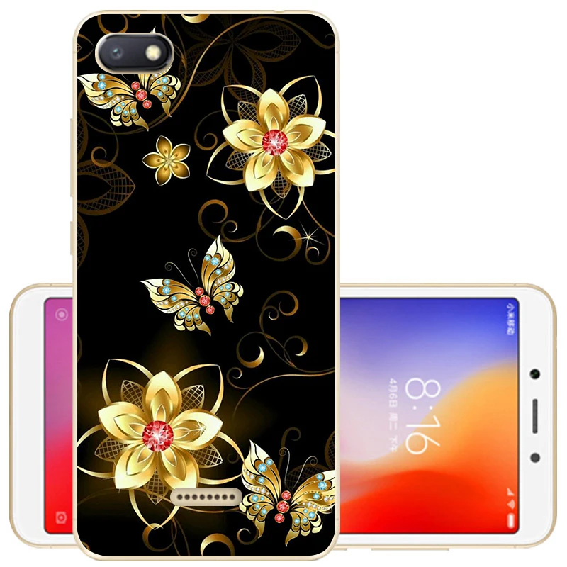 26 Чехол для телефона Xiomi Xiaomi Redmi 6A, силиконовый чехол на заднюю панель для Xiaomi Redmi 6 Redmi6, защитный чехол-бампер, чехлы - Цвет: 26