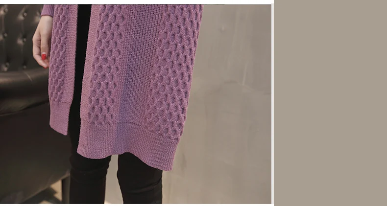 Autumn Winter Women Sweaters and Cardigans New Fashion Long Sleeve Loose Knitted V-neck Cardigan Female Long Sweaters