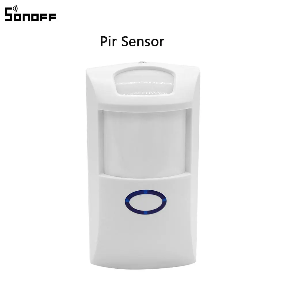 Sonoff РЧ мост 433 МГц Wifi беспроводной PIR датчик двери и окна датчик сигнализации для умного дома безопасности Alexa Google Home - Комплект: Pir Sensor