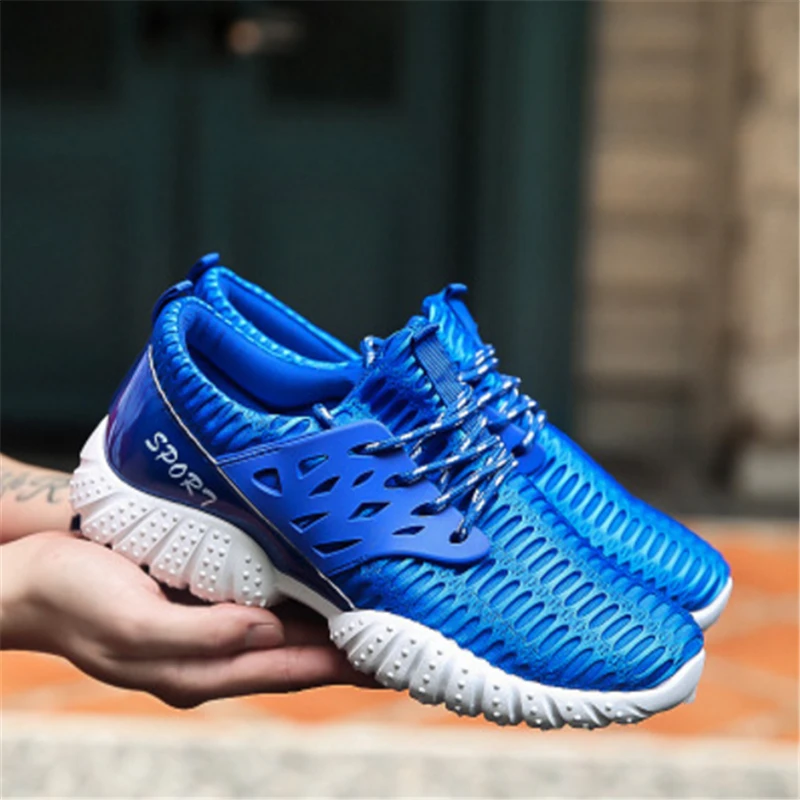 Good quality Outdoor Men Sports shoes Summer Breathable Jogging Walking Trainers Running Shoes for Athletic Sneakers men | Спорт и