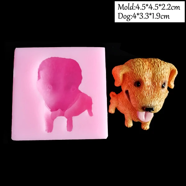25 стилей, новинка, 3D силиконовая форма для мыла в виде милой собаки, формы для свечей, сделай сам, инструменты для украшения тортов из мастики, желе, конфеты, шоколад, полимер C340