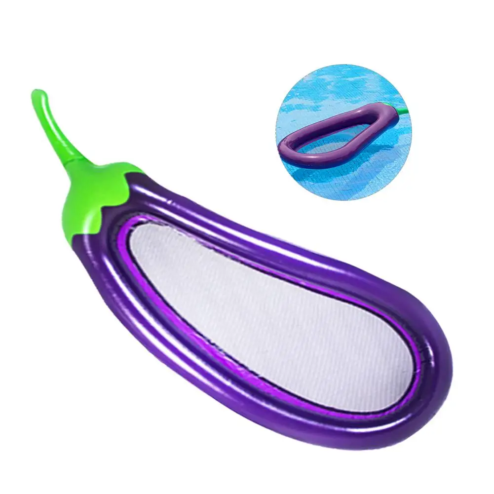 

Summer Swimming Pool Floating Mattress Aubergine Inflatable Swimming Ring Island Circle Cool Water Party Toy Boia Piscina value