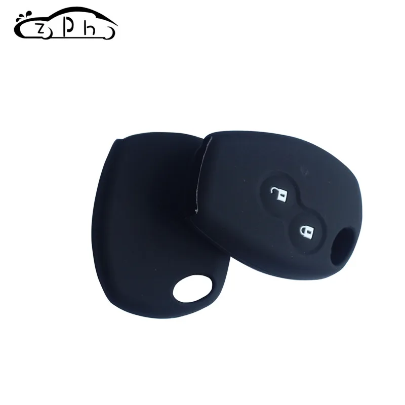 Силиконовый для ключа автомобиля чехол 2 кнопки для Renault Clio Scenic Megane Duster Captur Twingo Modus Автомобильный Дистанционный ключ