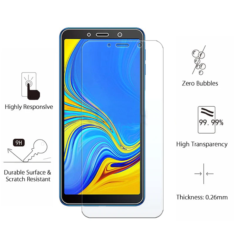 9H закаленное стекло для Samsung Galaxy A10 A30 A50 M10 M20 M30 Защитная пленка экрана A9 A7 2018 A9S |