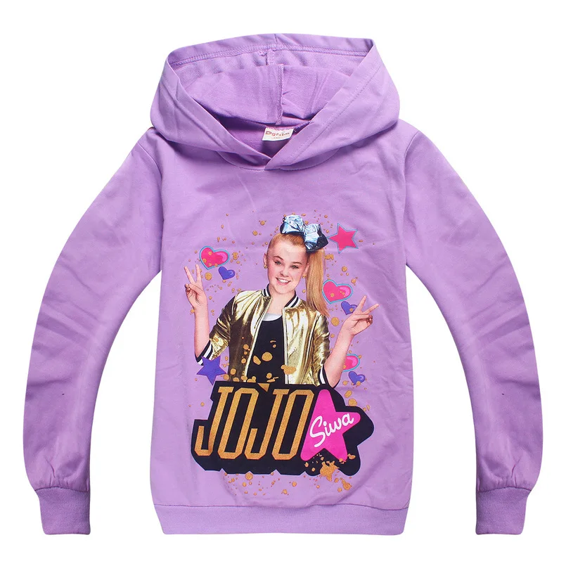 JOJO siwa/футболка с длинными рукавами и рисунком для мальчиков девочек костюм