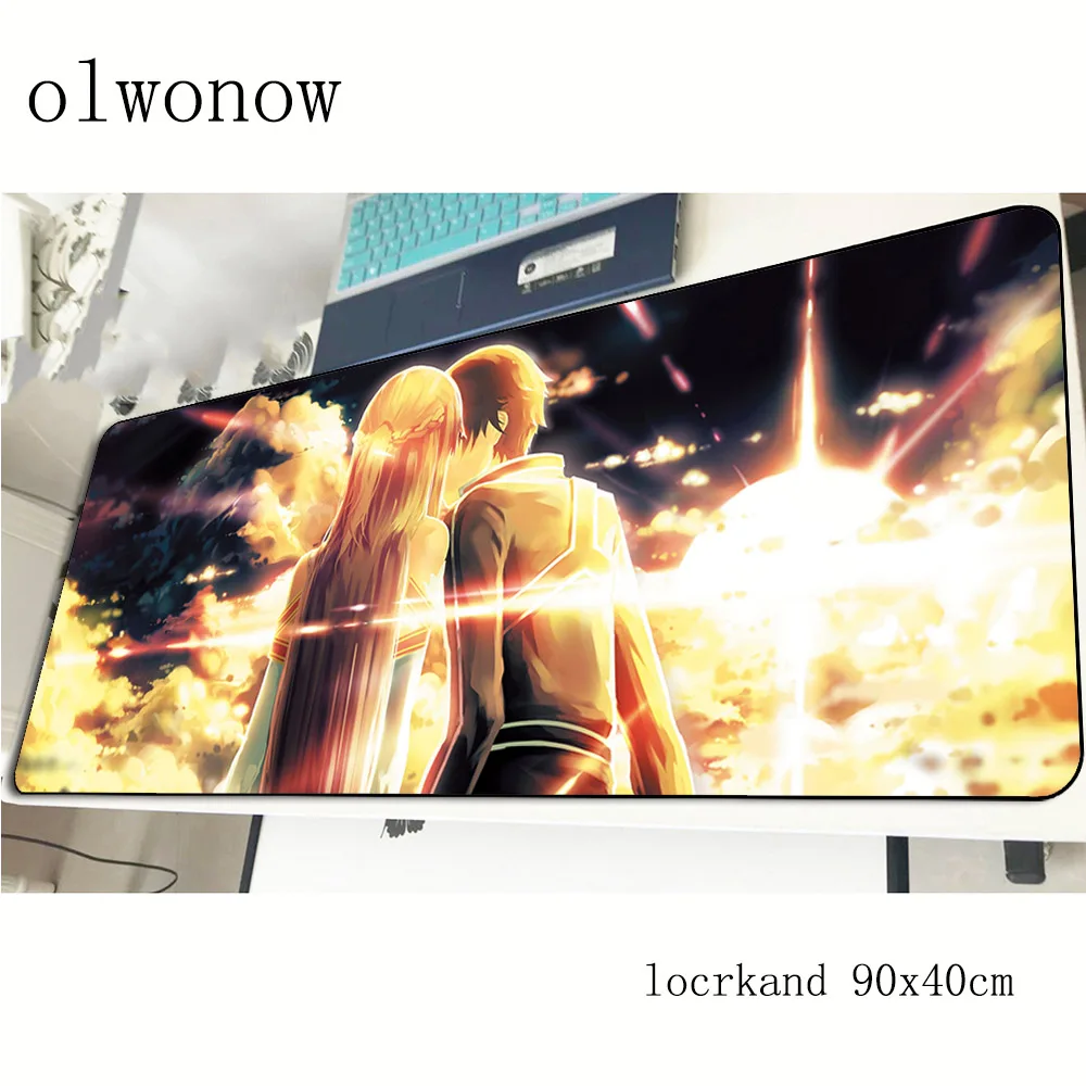 Коврик для мыши Sword Art Online игровой компьютерный коврик 900x400x3 мм на день рождения