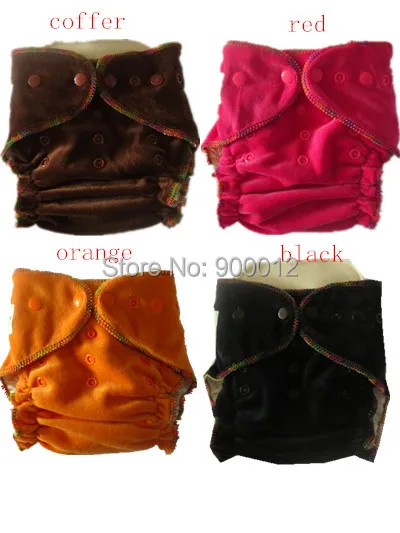 Высокое качество 4 комплекта бамбуковые велюровые детские тканевые подгузники