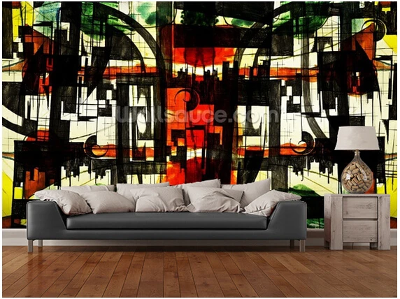 

Custom 3D art paper. Red Abstract mural used in the living room bedroom dining background wall vinyl papel de parede