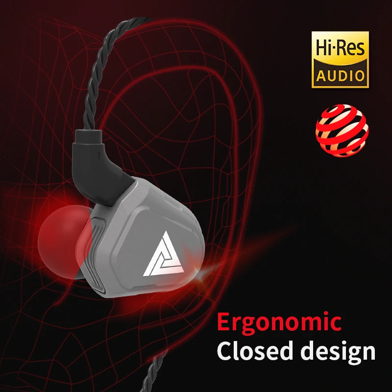 Новый QKZ VK2 2DD в ухо наушники HIFI монитор DJ для бега гибридная гарнитура бас с