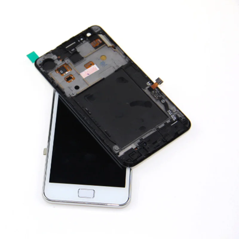 100% тестирование Super AMOLED для samsung S2 i9100 ЖК-дисплей Экран сенсорный экран дигитайзер