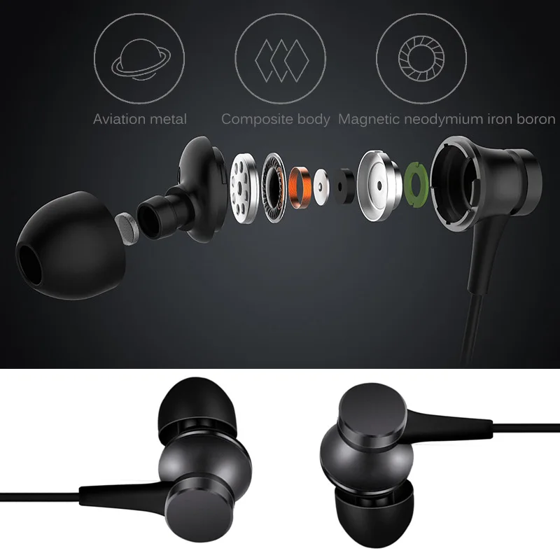 Наушники Xiaomi Piston 3 оригинальные наушники Millet Fresh Edition гарнитура с микрофоном для