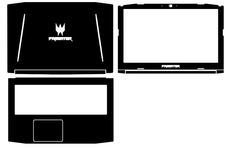 

Laptop Carbon fiber Vinyl Skin Sticker Cover For Acer Predator Helios PH315-51 15.6"