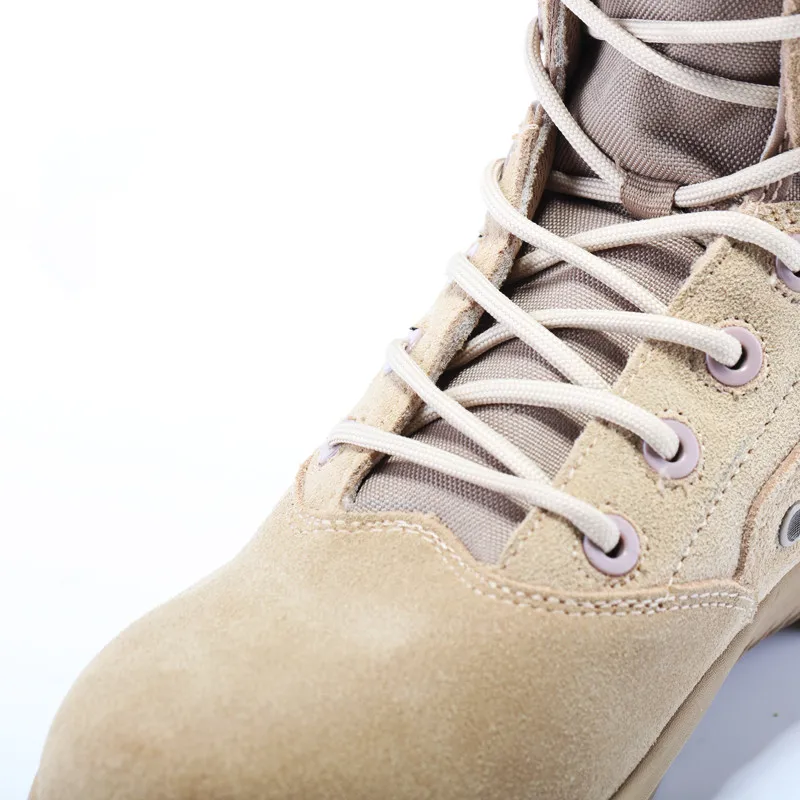 Уличные военные тактические мужские ботинки нового дизайна из коровьей замши