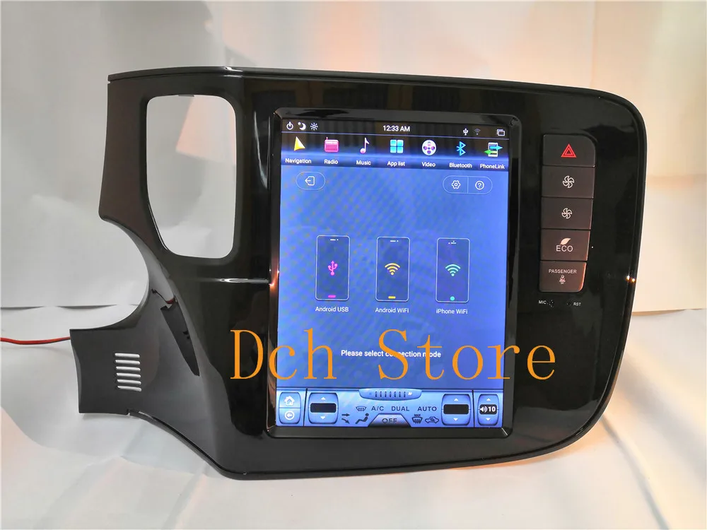 10,4 ''вертикальный экран Tesla стиль Android 8,1 автомобильный DVD gps навигация Радио Аудио плеер для MITSUBISHI outlander- PX6