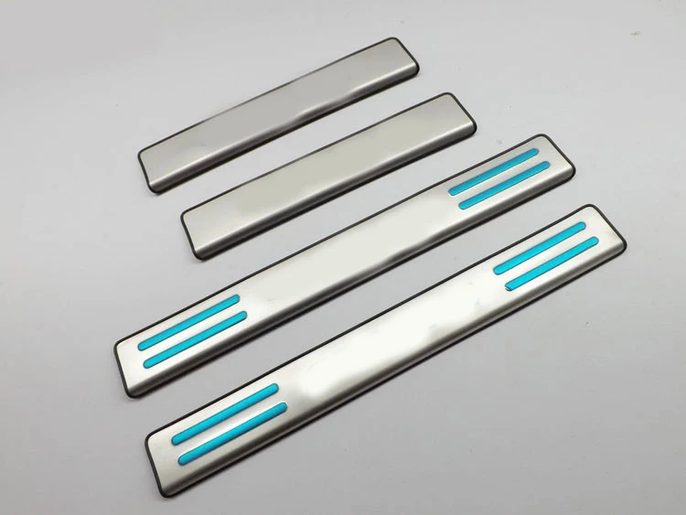 

2014 For toyota corolla stainless steel door sill strip For COROLLA welcome pedal Trim auto accessories 4pcs