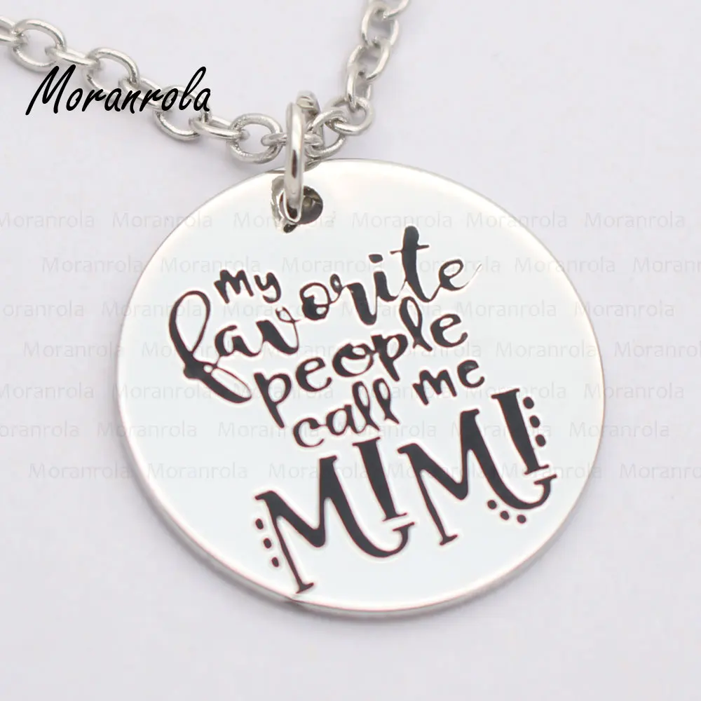 Новое поступление медное ожерелье Mimi nana yaya и mamaw с надписью Мои любимые люди