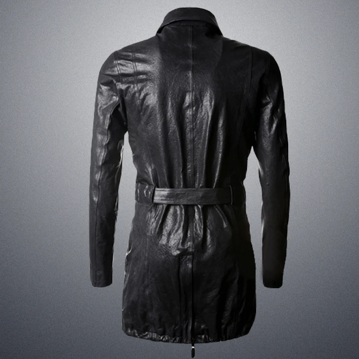 Для мужчин новинка 2017 Зима метросексуал человек с длинными овчины ремень