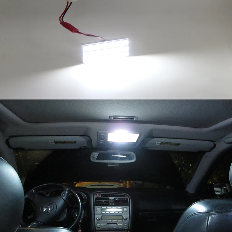10 шт. белый зеленый синий 18 Smd Led панель авто интерьер чтения карта лампа Лампа