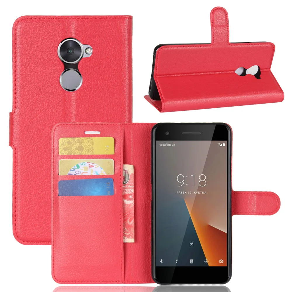 Роскошный кожаный чехол кошелек с откидной крышкой для Vodafone Smart V8 5 дюймов VFD710