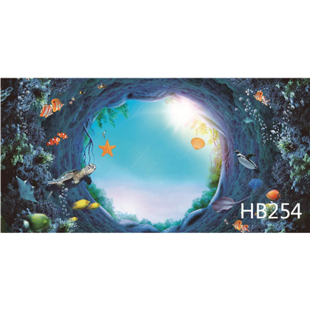 LB полиэстер подводный мир фон для фотосъемки студийный фото реквизит бесшовный