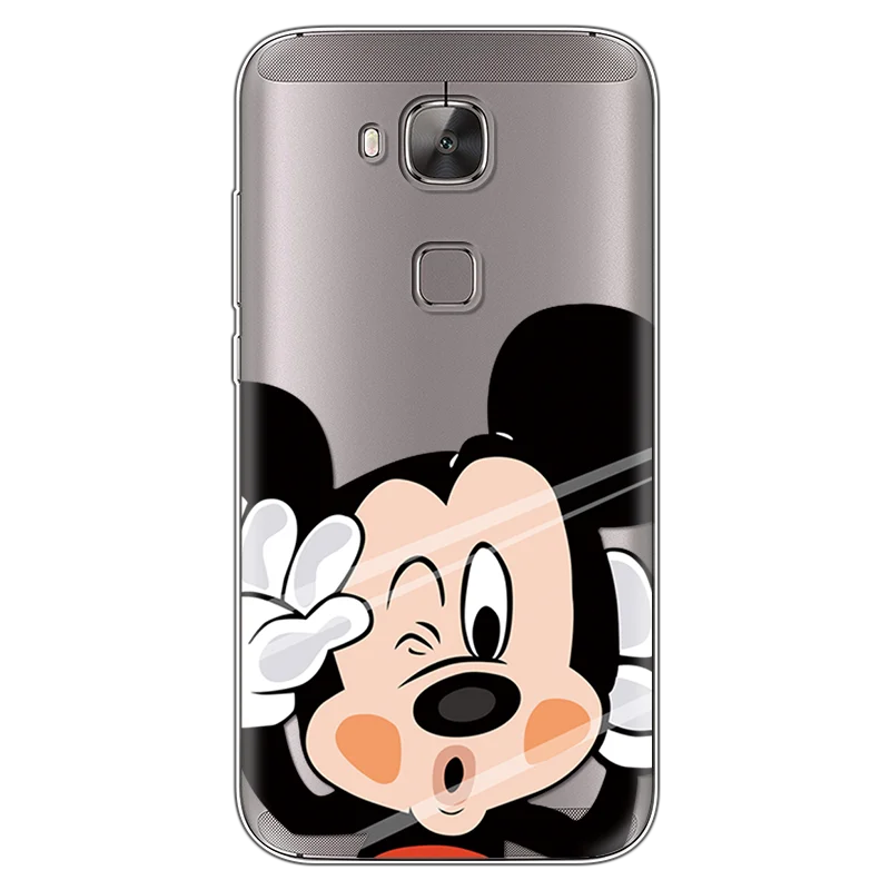 miqi Чехол для Fundas huawei G8 чехол с рисунком милого TPU с рисунком Роскошные прозрачные для huawei G7 плюс 5,5 дюймов Задняя крышка сумки Coque - Цвет: miqi