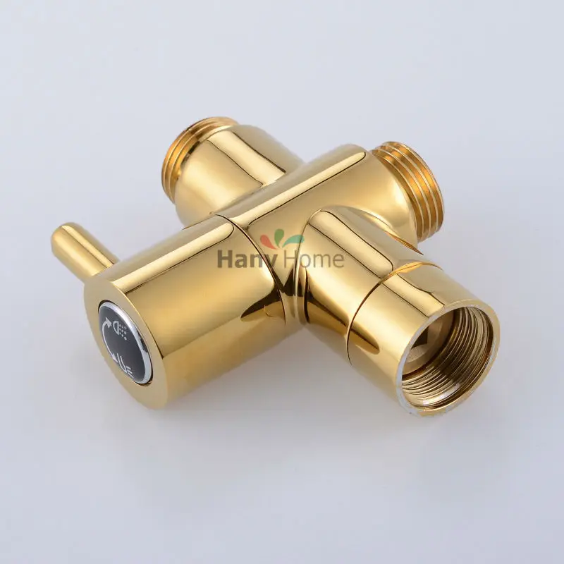 Латунный Т-образный регулирующий клапан Golden G1/2 &quotдля ручной душевой лейки биде |
