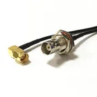 Новый модем коаксиальный кабель BNC гнездо Гайка переключатель SMA штекер правый угол Конвертор RG174 кабель 20 см 8 дюймов адаптер RF Pigtail