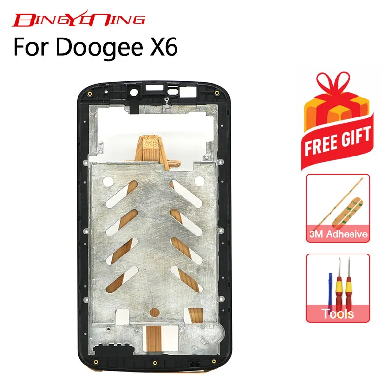 BingYeNing Высококачественная новая Оригинальная передняя рамка для Doogee X6/X6 Pro крышка