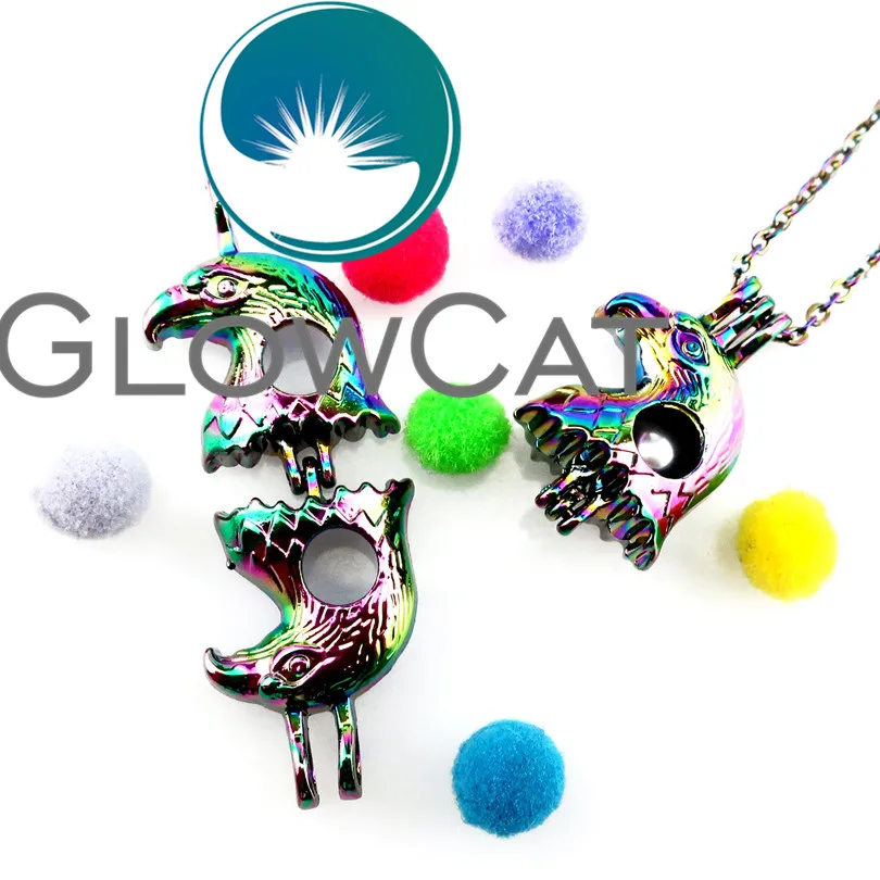 GLOWCAT R-C629 Радуга Цвет Орел ястреб бусины клетка кулон духи аэрозольный