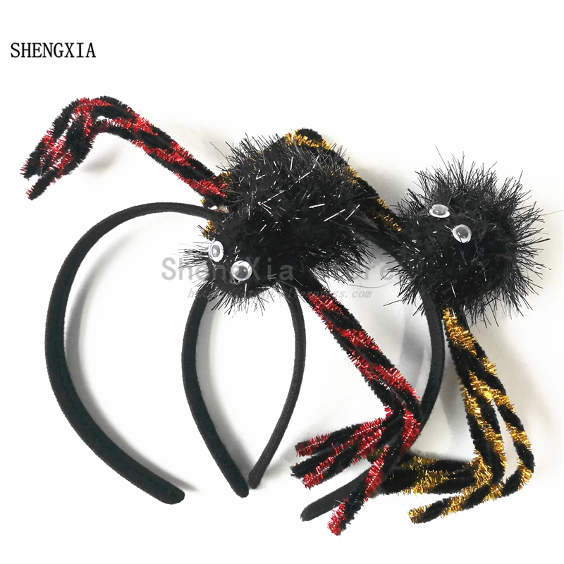 

Хэллоуин взрыв Реквизит Призрак фестиваль Карнавал голова паука Пряжка обруч фестиваль вечерние аксессуары для волос повязка на голову