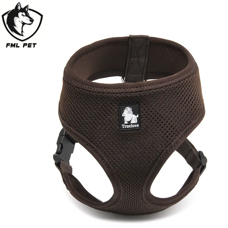 FML домашнее животное жгут дышащая сетка нейлон поводок для собак уличная жилетка