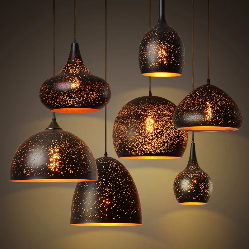 

Nordic Loft Vintage Industrial Pendant Lights Creative Hang Lamp Lampara Colgante for Living Room Kitchen Suspension Luminaire