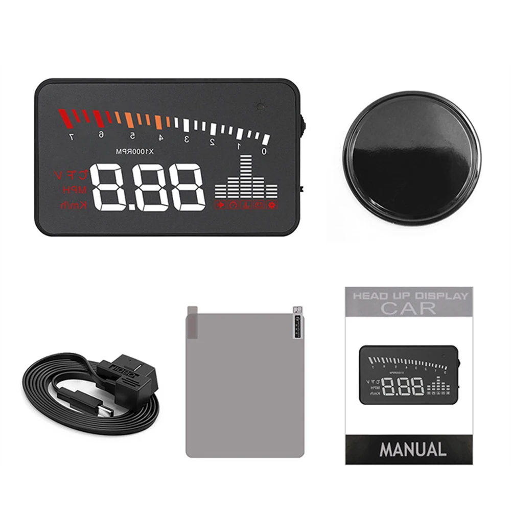 Автомобильный проектор на лобовое стекло X5 OBD II EOBD Предупреждение предупреждения