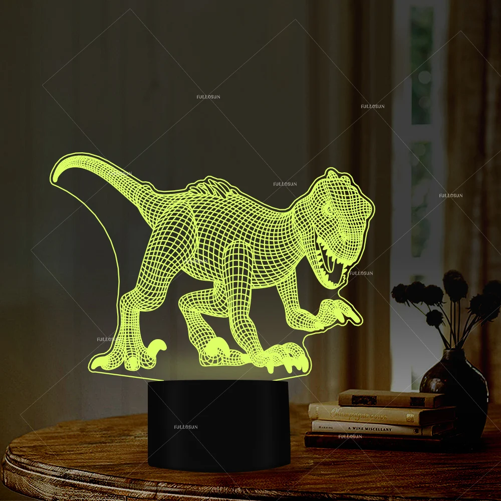 Умный crafty dinosaur night lights 7 меняющихся цветов 2018 новый подарок для любителей