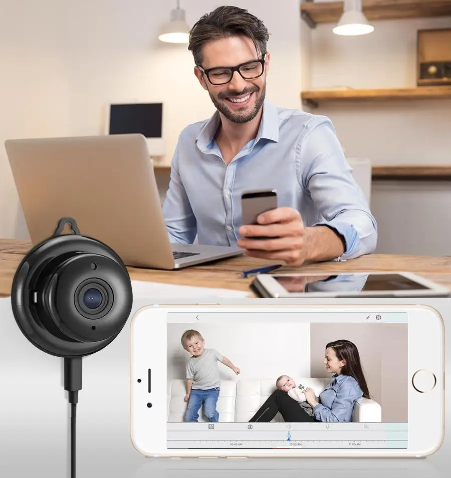 DIGOO MYQ 720P Smart wifi Беспроводной IP Камера домашний мини-камера наружного видеонаблюдения Видеоняни и радионяни Ночное видение 2-полосная аудио