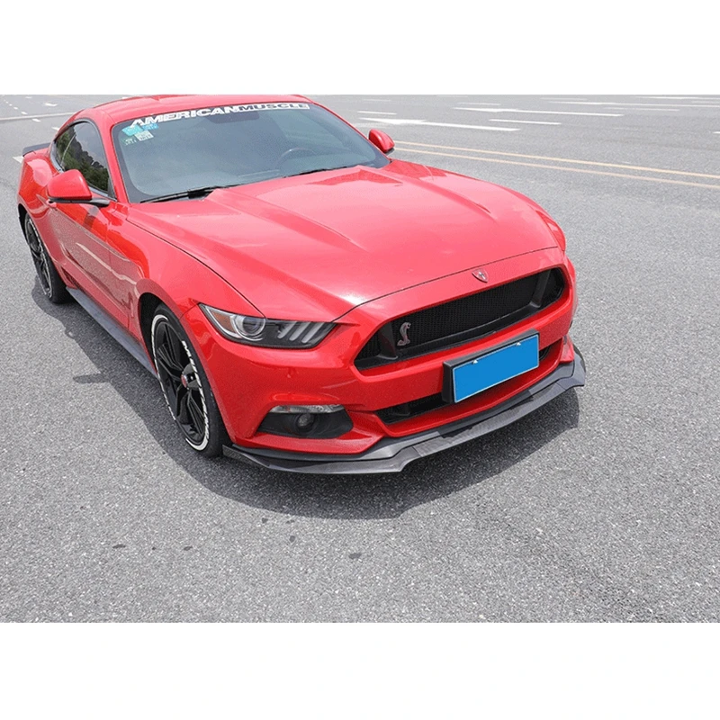 Передний бампер спойлер разветвители для Ford Mustang 2015 2016 2017 JC стиль ПП матовый