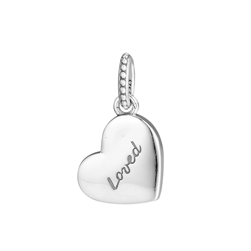925 Sterling Silver Asymmetric Heart of Love Charm Mixed Enamel Original Jewelry Making Fits For Bracelets &amp Bangle | Украшения и