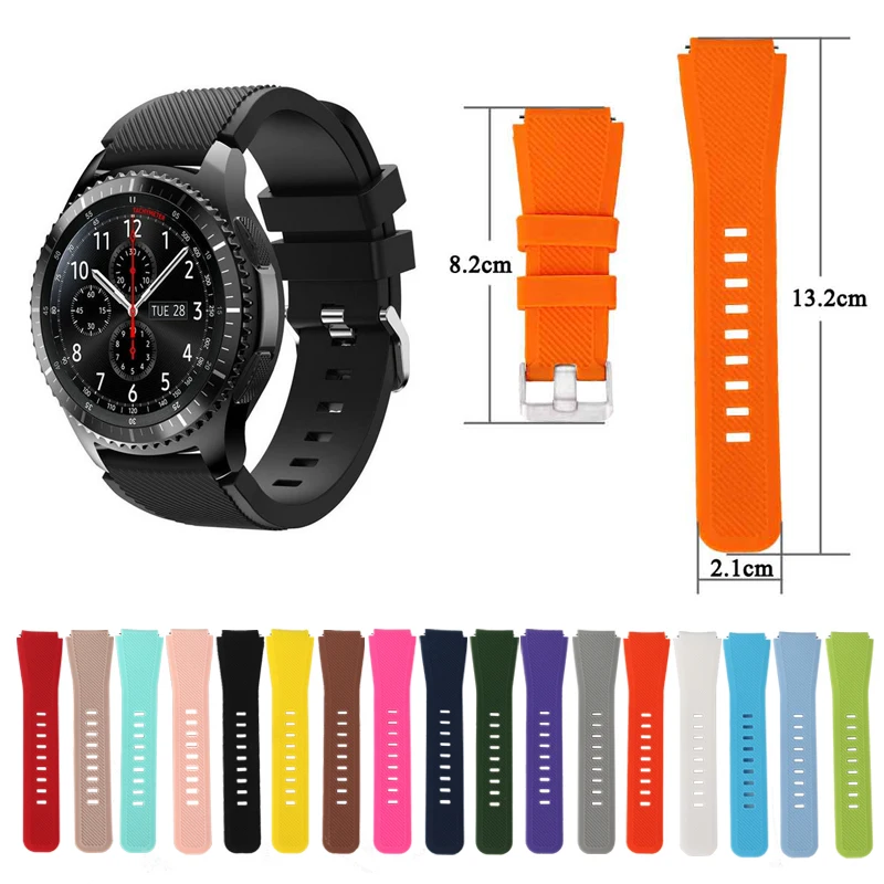 Силиконовый браслет Pulsera Correa для Samsung Gear S3 Frontier/классические спортивные часы